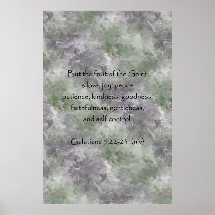 Galatians 522 23 ~ Fruit of the Spirit Posters