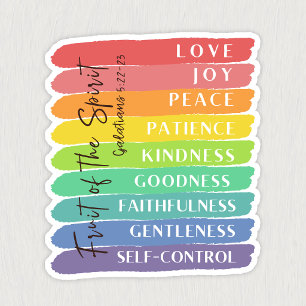 Galatians 5:22-23 Fruit of the Spirit Sticker