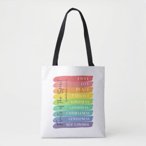 Galatians 522_23 Fruit of the Spirit Tote Bag