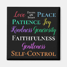Galatians 5:22-23 Fruits of the Spirit Magnet