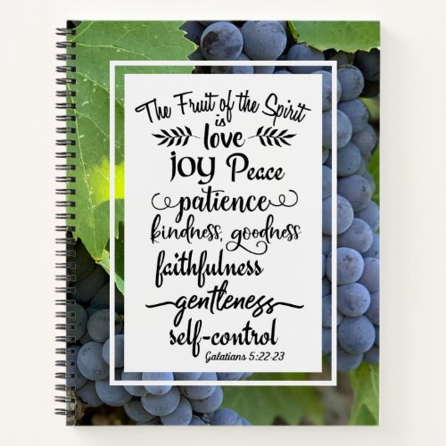 Galatians 522_23 The Fruit of the Spirit Notebook