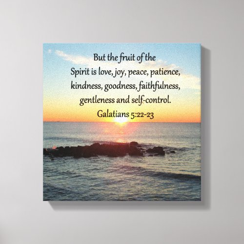 GALATIANS 5 FRUITS OF THE SPIRIT CANVAS PRINT