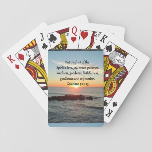 GALATIANS 5 FRUITS OF THE SPIRIT POKER CARDS