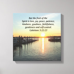 GALATIANS 5 SUNSET PHOTO CANVAS PRINT