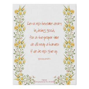 Galatians 6:9 Canvas
