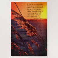 Galatians 6:9 Large Puzzle