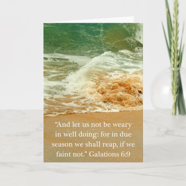 Galatians 6:9 Thank You for Everything You Do Card (Front)