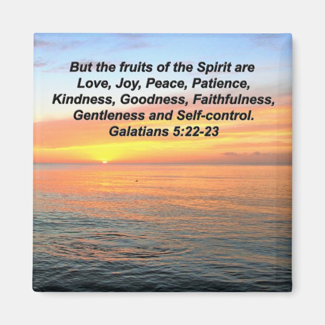 GALATIANS FRUIT OF THE SPIRIT BIBLE VERSE MAGNET (Front)