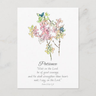 Galatians Fruit of the Spirit Patience Scripture Postcard
