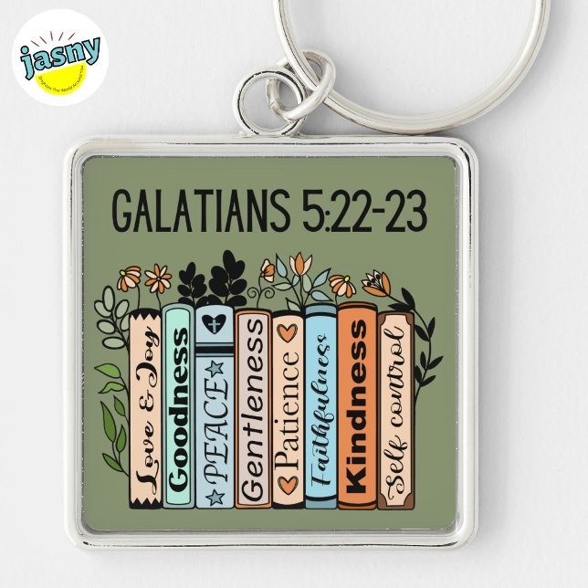 Galatians Fruits Of The Spirit Silver Keychain (Creator Uploaded)