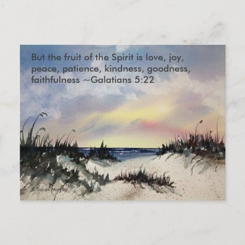 Galations 522 Bible Verse Postcard