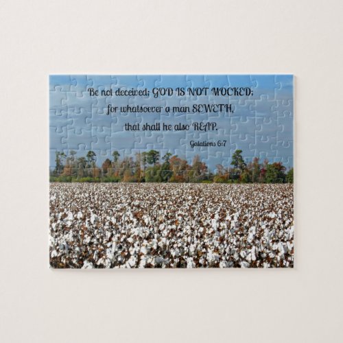 Galations 67 Be not deceived God is not mocked Jigsaw Puzzle