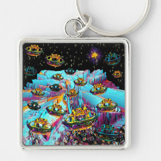 Galaxia Veeslia Airport Keychain