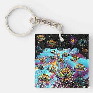 Galaxia Veeslia Airport  Keychain