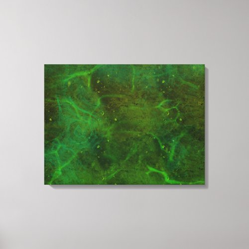 Galaxia Verde Abstract Canvas Print