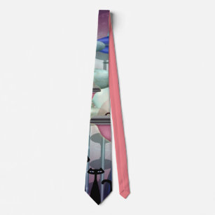 Galaxies 101 - Meowing 747 Neck Tie