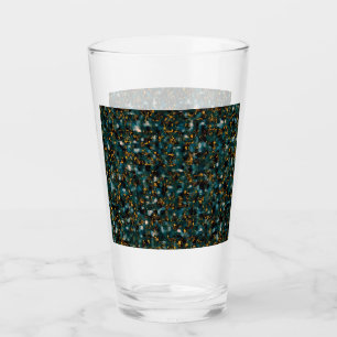 Galaxies Black Blue & Gold Glass