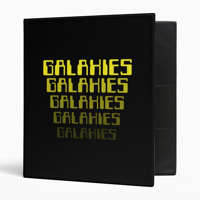 GALAXIES GALAXIES GALAXIES GALAXIES GALAXIES 3 RING BINDER (Front/Inside)