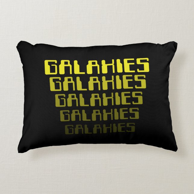 GALAXIES GALAXIES GALAXIES GALAXIES GALAXIES ACCENT PILLOW (Front)