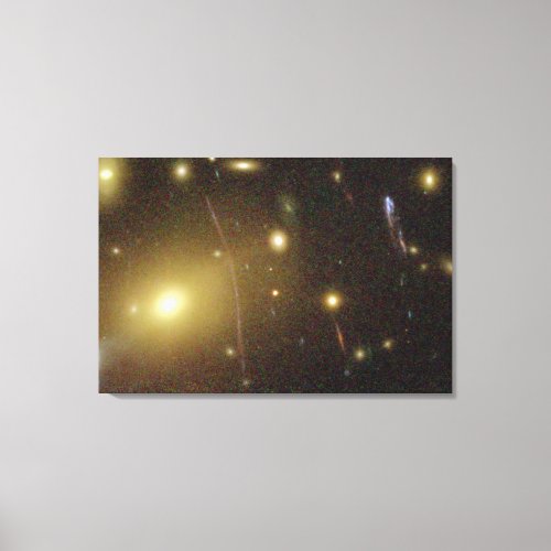 Galaxies Magnified by Galaxy Cluster Abell 1689s Canvas Print
