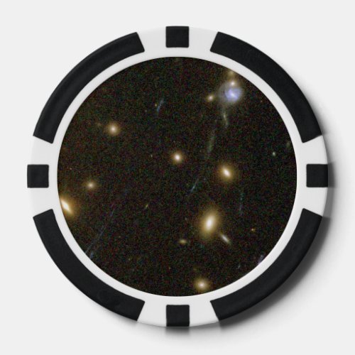 Galaxies Magnified by Galaxy Cluster Abell 1689s Poker Chips