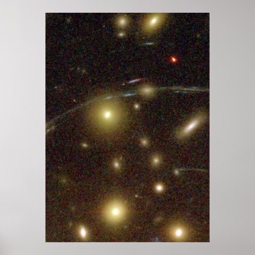 Galaxies Magnified by Galaxy Cluster Abell Poster