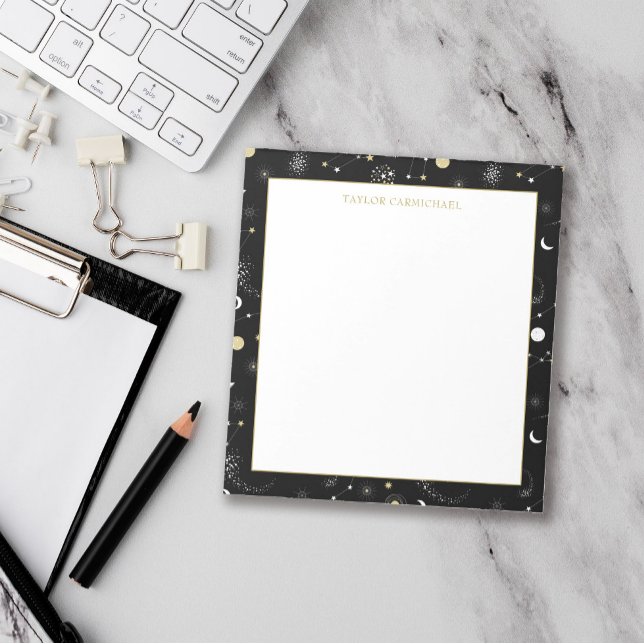 Galaxies & Stars - Add Name Notepad (Creator Uploaded)