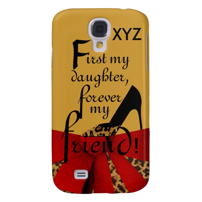 Galaxy 4 Treadg Daughter Customize w/Her Initials Samsung Galaxy S4 Cases