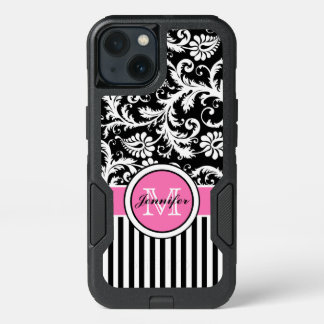 Galaxy 7 Case | Monogram, Pink, Black, White