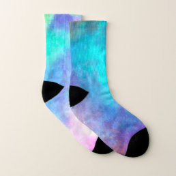 Galaxy Abstract Pattern Mismatched Socks