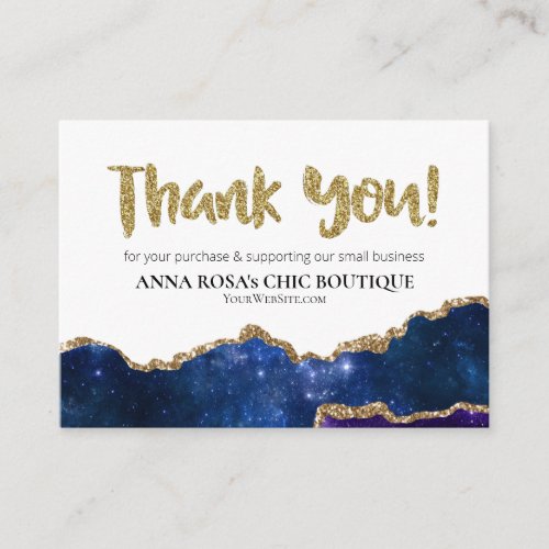 *~* Galaxy AGATE QR Logo THANK YOU Review AP8  Enclosure Card