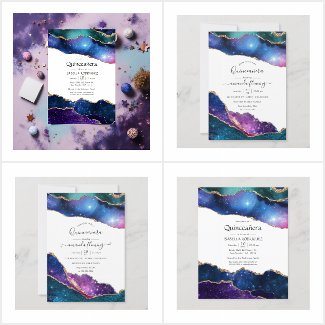 Galaxy Agate Quinceañera