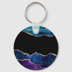 Galaxy Agate Series Design 10 Keychain