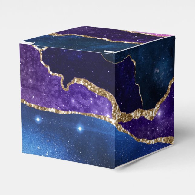 Galaxy Agate Series Design 13   Favor Boxes (Front Side)