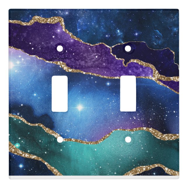 Galaxy Agate Series Design 13  Light Switch Cover (Front)
