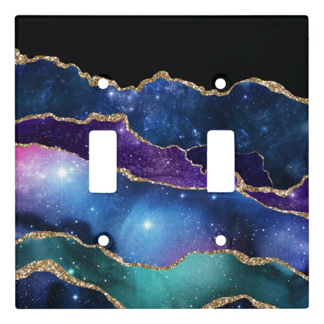 Galaxy Agate Series Design 13  Light Switch Cover (Front)