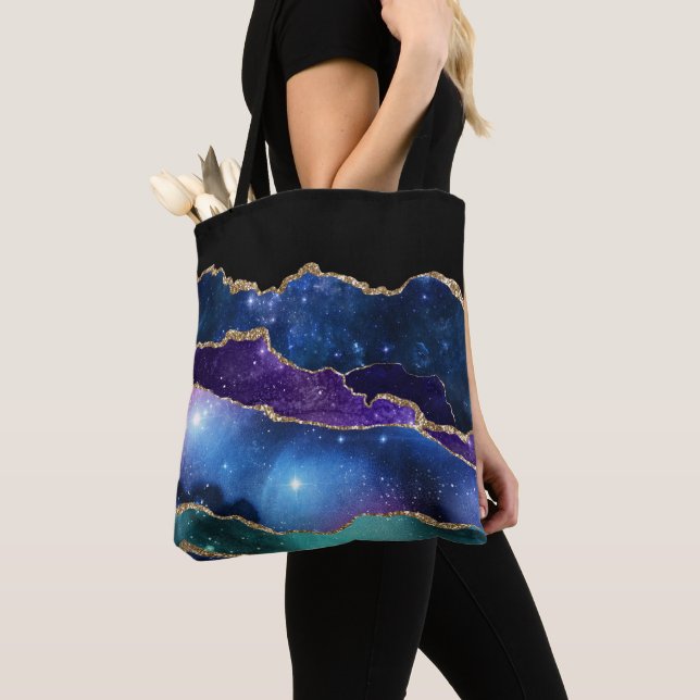 Galaxy Agate Series Design 13  Tote Bag (Close Up)