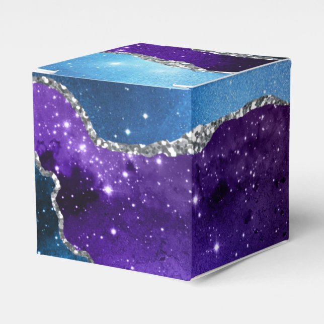 Galaxy Agate Series Design 16  Favor Boxes (Front Side)