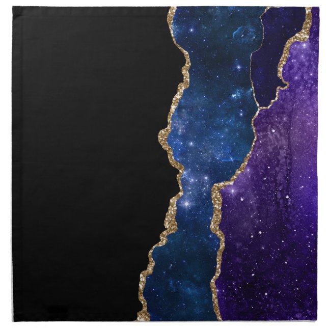 Galaxy Agate Series Design 1  Cloth Napkin (Front)