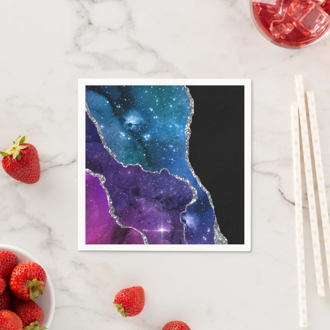 Galaxy Agate Series Design 23   Napkins (Insitu)