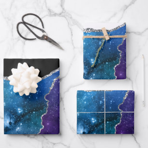 Galaxy Agate Series Design 23 Wrapping Paper Sheets