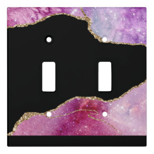 Galaxy Agate Series Design 2 Light Switch Cover