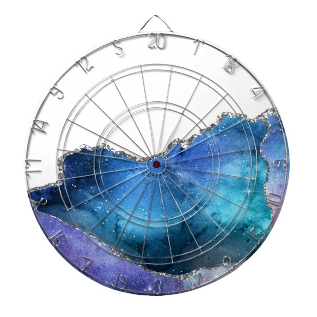Galaxy Agate Series Design 4   Dart Board (Front)