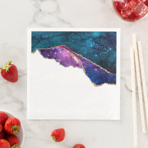 Galaxy Agate Series Design 6  Paper Dinner Napkins