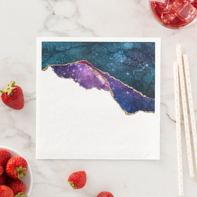 Galaxy Agate Series Design 6  Paper Dinner Napkins (Insitu)