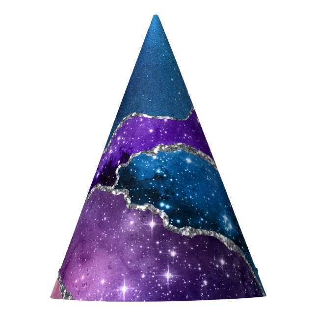 Galaxy Agate Series Design 7   Party Hat (Front)