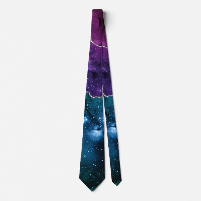 Galaxy Agate Series Design 9 Neck Tie (Front)