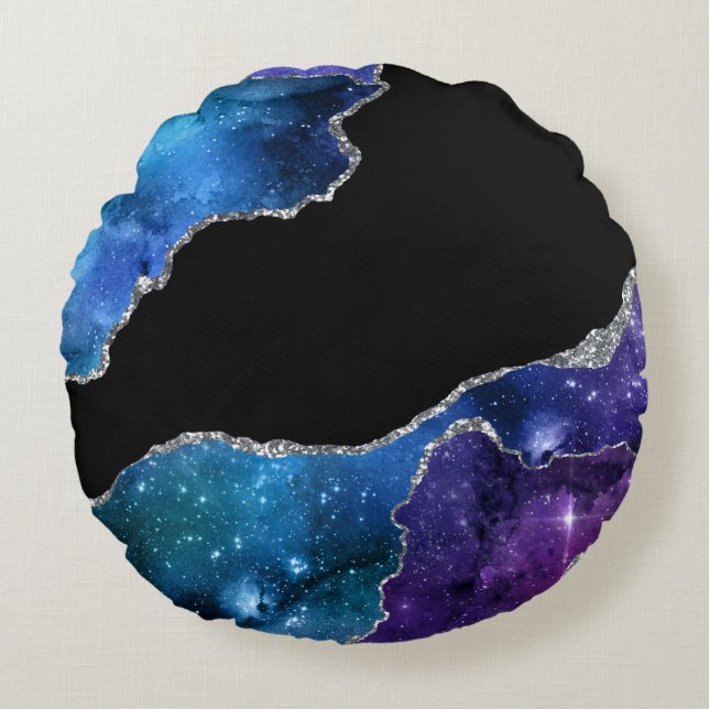 Galaxy Agate Series Design 9  Round Pillow (Front)