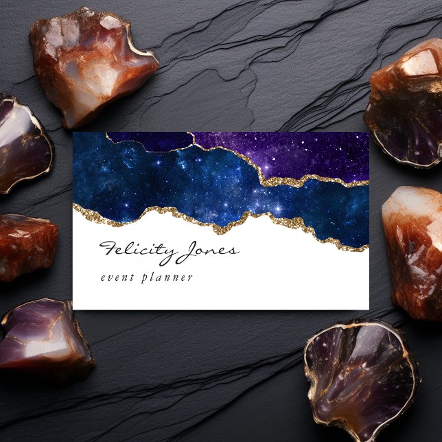 Galaxy Agate Stone Business Card (Creator Uploaded)