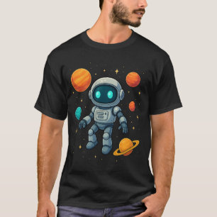 Galaxy AI Robot Explorer! Futuristic Space Tech & T-Shirt